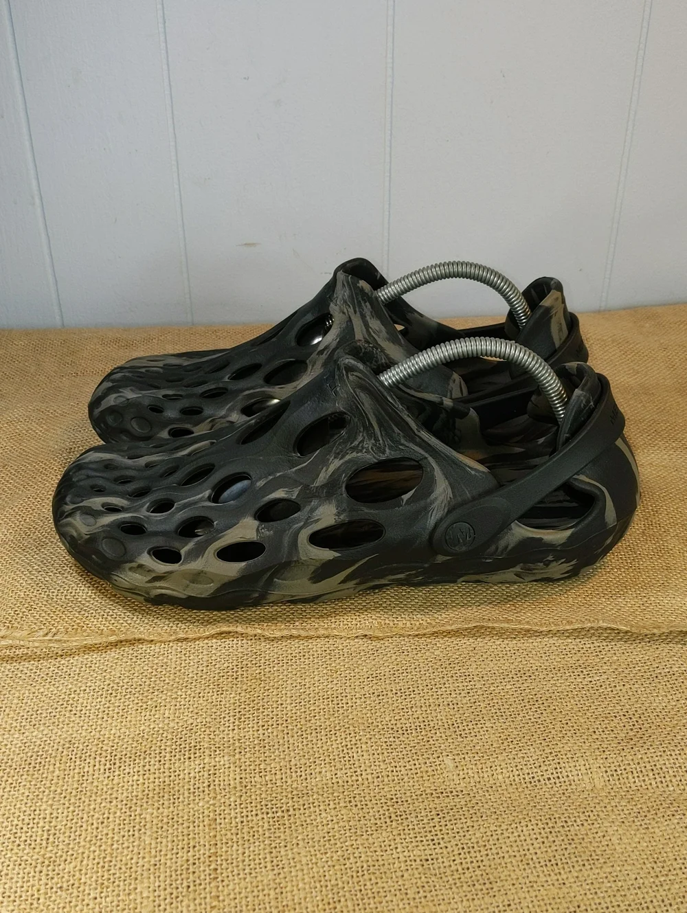 Merrell Hydro Moc Men's Sz 9M/10.5W, Black/Grey, Excellent Condition, No Box